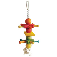 Happy Beaks Wooden Cowboy Spur Bird Toy 2.5 X 9.5 in.