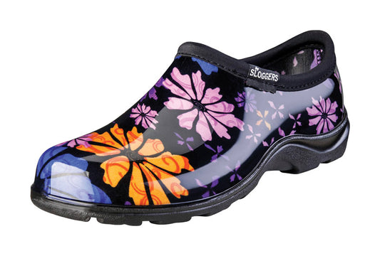 Sloggers Flower Power Women's Garden/Rain Shoes 6 US Black