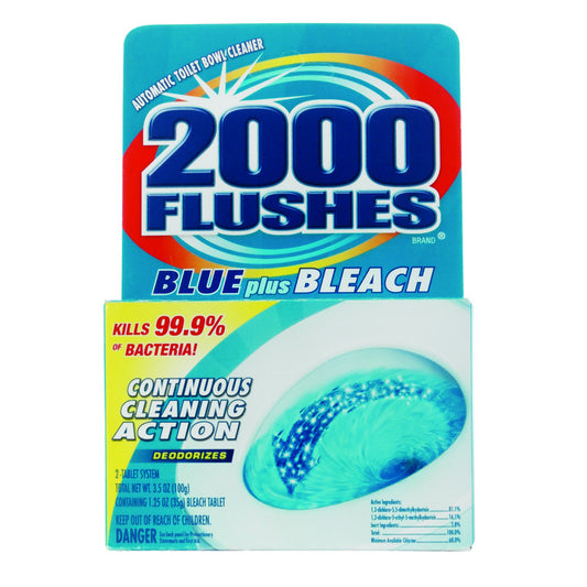 2000 Flushes Clean Scent Automatic Toilet Bowl Cleaner 4 oz. Tablet (Pack of 12)