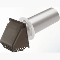 Deflect-O 11 in. L x 4 in. Dia. Brown Aluminum Vent Dryer Hood
