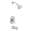 Oakbrook Collection 1-Handle Brushed Nickel Tub and Shower Faucet - Deal of The Week