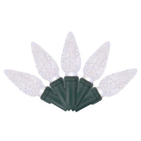 Celebrations Platinum LED C6 Pure White 50 ct String Christmas Lights 25 ft.