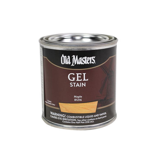Old Masters Semi-Transparent Maple Oil-Based Alkyd Gel Stain 0.5 pt (Pack of 6)