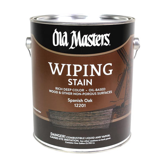 Old Masters Semi-Transparent Spanish Oak Oil-Based Wiping Stain 1 gal (Pack of 2)