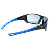 General Electric 04 Series Anti-Fog Impact-Resistant Safety Glasses Smoke Lens Black/Blue Frame 1 pk