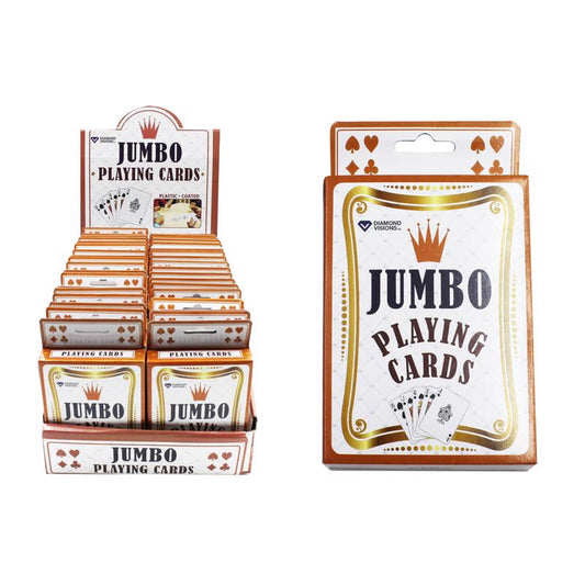 Diamond Visions Jumbo Playing Card Paper/Plastic 54 pc (Pack of 36)