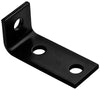 National Hardware 3.5 in. H X 1.5 in. W X 0.188 in. D Black Carbon Steel Inside Corner Brace
