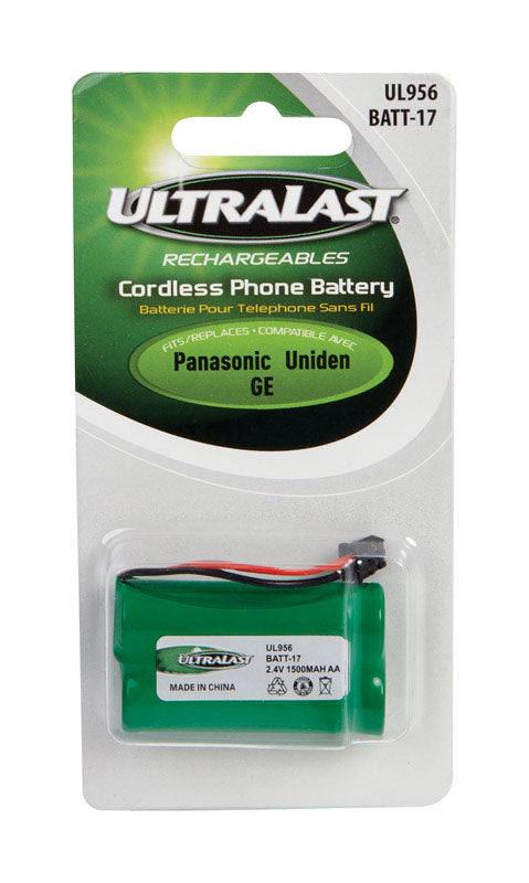 Ultralast NiMH AA 2.4 V 1.5 Ah Cordless Phone Battery BATT-17 1 pk