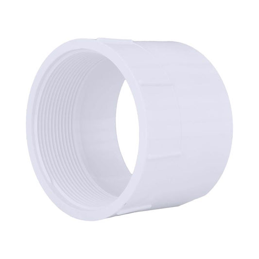 Charlotte Pipe Schedule 40 4 in. Hub X 4 in. D FPT PVC Pipe Adapter 1 pk