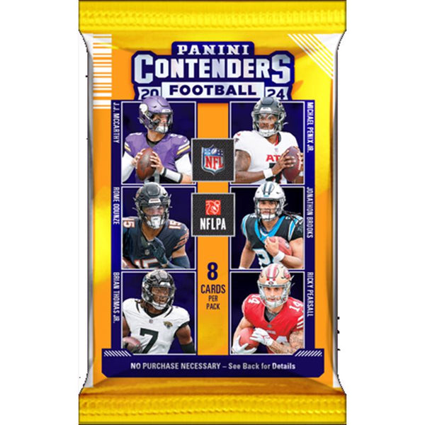 Tarjetas coleccionables Panini NFL 2024 Contenders Football Pack minorista multicolor (paquete de 24)
