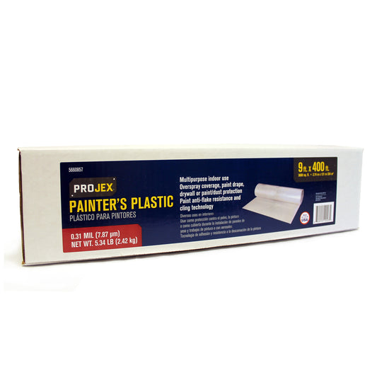 Projex Plastic Sheeting .31 mil X 9 ft. W X 400 ft. L Polyethylene Clear 1 pk