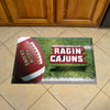 University of Louisiana-Lafayette Rubber Scraper Door Mat