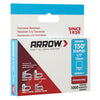 Arrow Fastener 1/2 in. L x 3/8 in. W Stainless Steel Flat Crown Heavy Duty Staples 18 Ga. 10 (Pack of 5)