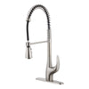 Pro-Style One Handle Stainless Steel Pull-Down Kitchen Faucet