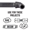 BK Products 3/4 in. FPT  x 3/4 in. Dia. MPT Black Malleable Iron Street Elbow