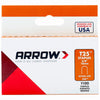 Arrow Fastener 3/8 in. L x 1/4 in. W Galvanized Steel Round Crown Wire Staples 18 Ga. 10 (Pack of 5)