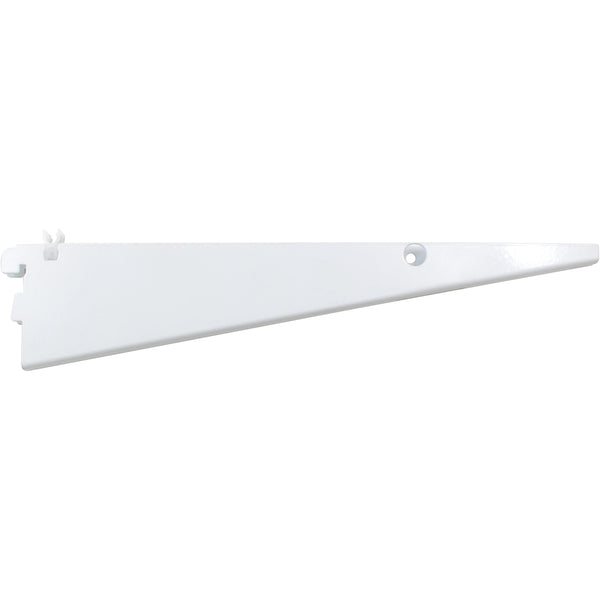 12" Double Track Shelf Bracket for Wire Shelf - White