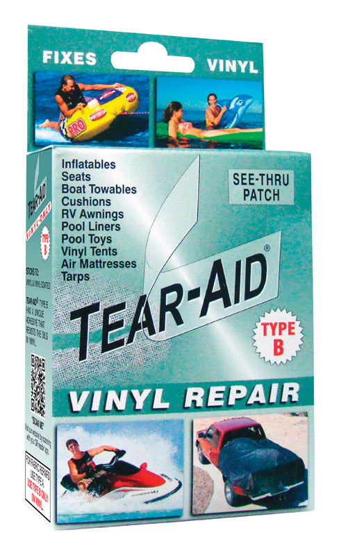 Tear-Aid Patch Type-B Clear Vinyl Repair Patch Kit