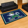 Notre Dame Leprechaun 5ft. x 8 ft. Plush Area Rug