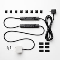 Charg 10 ft. L 7 outlets Power Strip White 1000 J