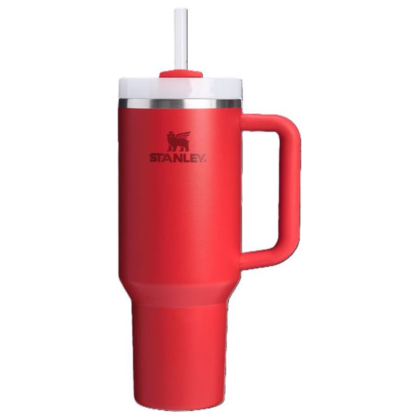 Vaso térmico Stanley The Quencher H2.0 FlowState de 40 oz, rojo Chili, sin BPA, con aislamiento al vacío de doble pared