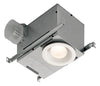 Broan 70 CFM 1.5 Sones Bathroom Ventilation Fan and Light Combination