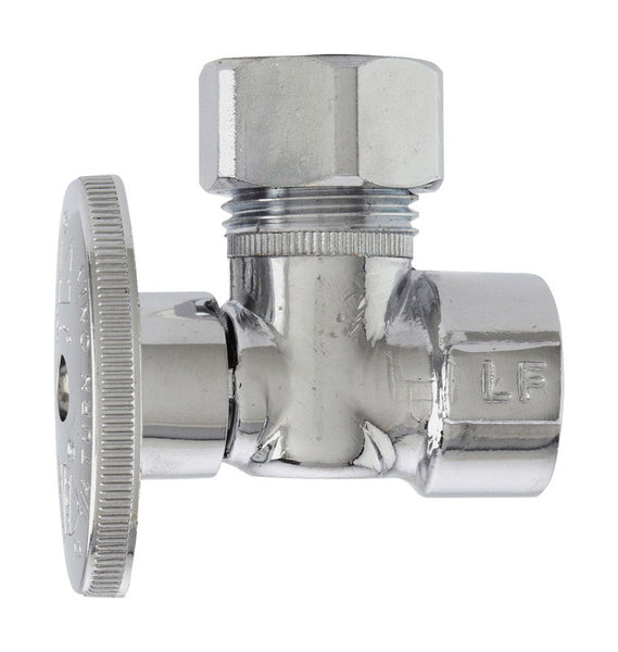 Plumb Pak 1/2 in. FIP X 1/2 in. Compression Brass Angle Valve - Deal of The Week