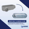 Sigma Electric ProConnex 1 in. D Die-Cast Aluminum Conduit Body For Rigid/IMC 1 pk