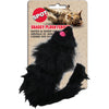 Shaggy Plush Ferret Cat Toy with Catnip & Rattle