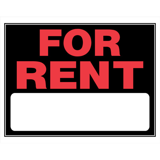 FOR RENT SIGN 15"X19" (Pack of 6)
