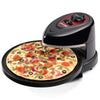 Presto Black Semi-Gloss 1235W 120V Nonstick Electric Pizza Oven with Built-in Timer