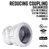 B & K 3/4 in. FPT  x 1/2 in. Dia. FPT Galvanized Malleable Iron Reducing Coupling