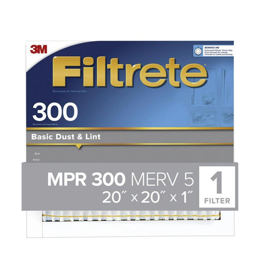 3M Filtrete 20 in. W x 20 in. H x 1 in. D 7 MERV Pleated Air Filter (Pack of 4)
