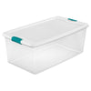 Sterilite 13 in. H X 18.75 in. W X 33.875 in. D Stackable Latch Storage Box (Pack of 4)