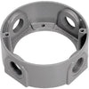 Sigma Electric New Work 16.5 cu in Round Metallic Extension Ring Gray