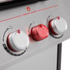 Weber Genesis S-435 LP Gas Grill Stainless Steel 4 Burner with Sear Zone and Side Burner 