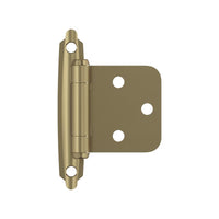 Amerock 1-3/4 in. W X 2-3/4 in. L Golden Champagne Gold Steel Overlay Hinge 2 pk