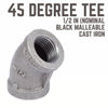 Bk Products 1/2 In. Fpt  X 1/2 In. Dia. Fpt Black Malleable Iron Elbow