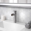 Homewerks Waterfall Brushed Nickel Motion Sensing Modern Single-Handle Bathroom Sink Faucet 2 in.