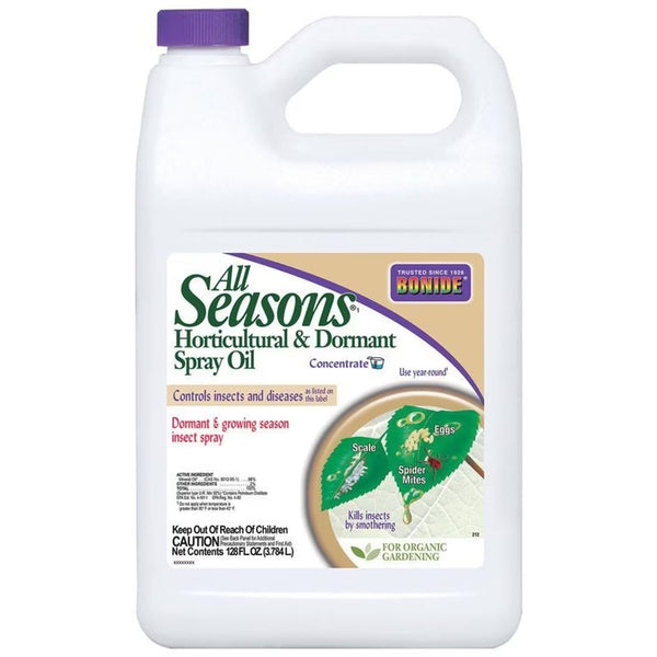 Aceite en aerosol Bonide para horticultura y plantas inactivas para todas las estaciones, 1 galón.
