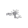 Sigma Electric Switch Controlled White Lamp Holder Kit Hardwired