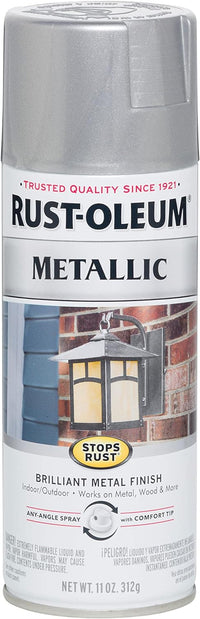 Rust-Oleum Stops Rust Silver Spray Paint 11 oz. (Pack of 6)