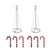 Celebrations Platinum Brilliant LED RGBW Outdoor Kit 4 ft. Yard Decor