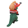 A Holiday Company Jurassic Santa LED Dinosaur with Santa 6 ft. Inflatable (Pack of 4)