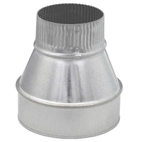 Imperial Gray Galvanized Steel Type-A 26 ga. Furnace Pipe Reducer 6 x 3 Dia. in.