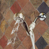 Waterpik PowerSpray Plus Brushed Nickel 5 settings Showerhead 1.8 gpm