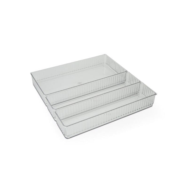 Juego de organizadores de cajón Core Home de cerámica/acero inoxidable, 2 in. de alto X 7 in. de ancho X 13 in. de profundidad