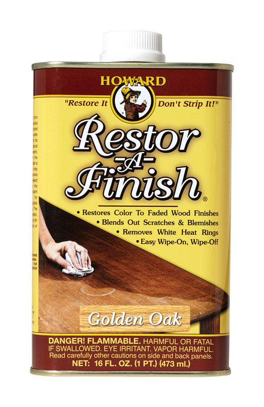 Howard Restor-A-Finish Semi-Transparent Golden Oak Oil-Based Wood Restorer 1 pt