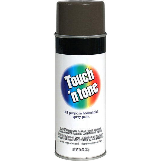 Rust-Oleum Touch n Tone Gloss Dove Gray Spray Paint 10 oz. (Pack of 6)