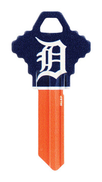 Hillman Detroit Tigers Painted Key House/Office Universal Key Blank Single (Pack of 6).